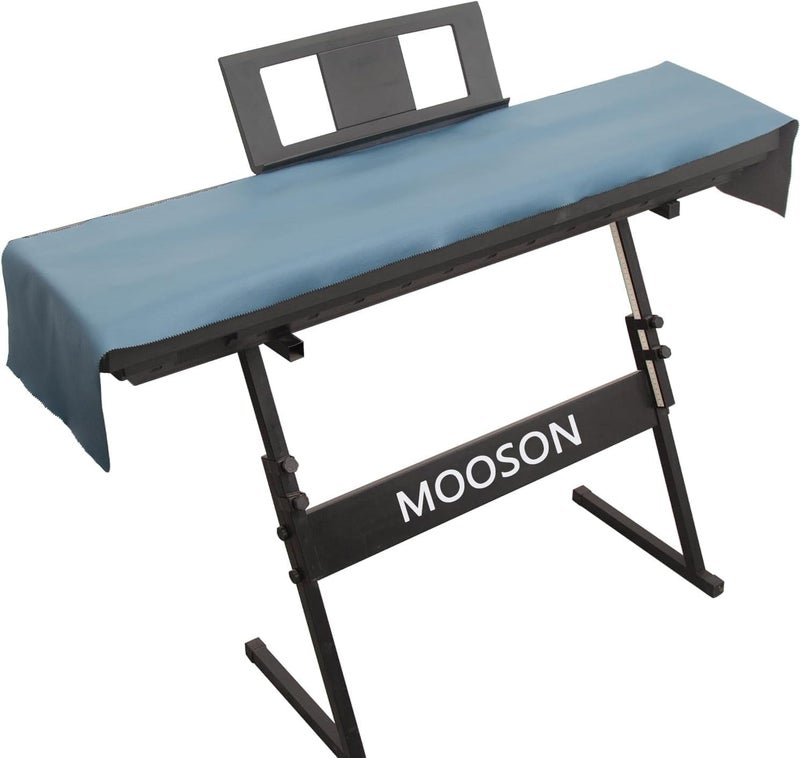 mooson Keyboard Piano Cover, Digital Piano Dust Cover, Light Luxury Soft and Premium Surface, Thickening Electronic Organ Covering Keyboard Update Encasement (Blue) - Image 1
